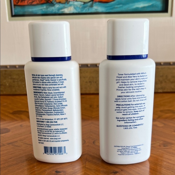 Obagi Nu-Derm Gentle Cleanser and Toner Duo - White and Blue - Picture 2 of 2